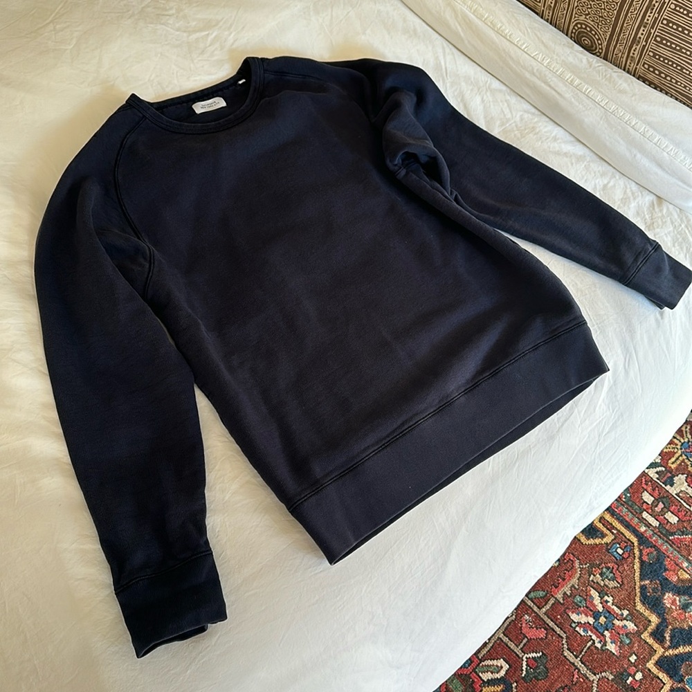 Saturdays NYC Stonewashed Black Pullover Sweatshirt Large